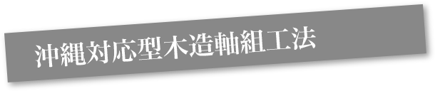 沖縄対応型木造軸組工法